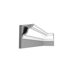 Cornice between ceiling and tiered polymer wall Model: 1611